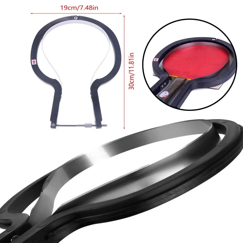 Set di Utensili Sicuri per Taglio Racchette da Ping Pong - Coltello Professionale per Tagliare Fogli di Gomma per Tennis da Tavolo