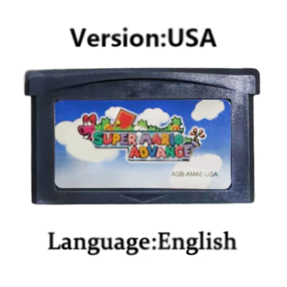 Scheda di gioco GBA Mario con scheda console per videogiochi a 32 bit Serie Super Premium Super Brother Kart GBA/SP/DS
