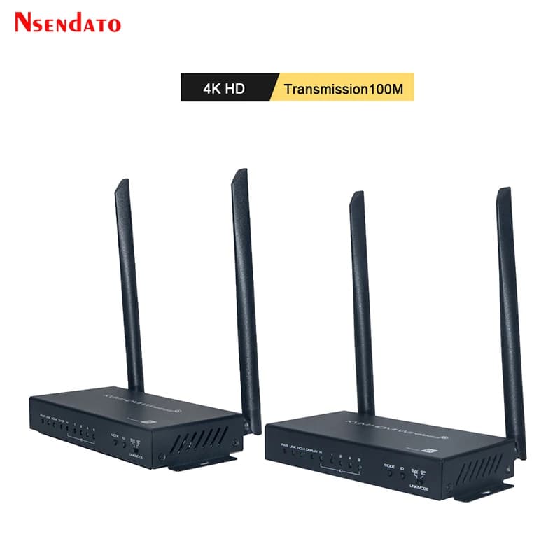 Kit ricevitore trasmettitore Video Wireless HDMI 4K 60Hz 100M UHD HDMI USB KVM Switch Switcher Extender per Monitor tastiera Mouse