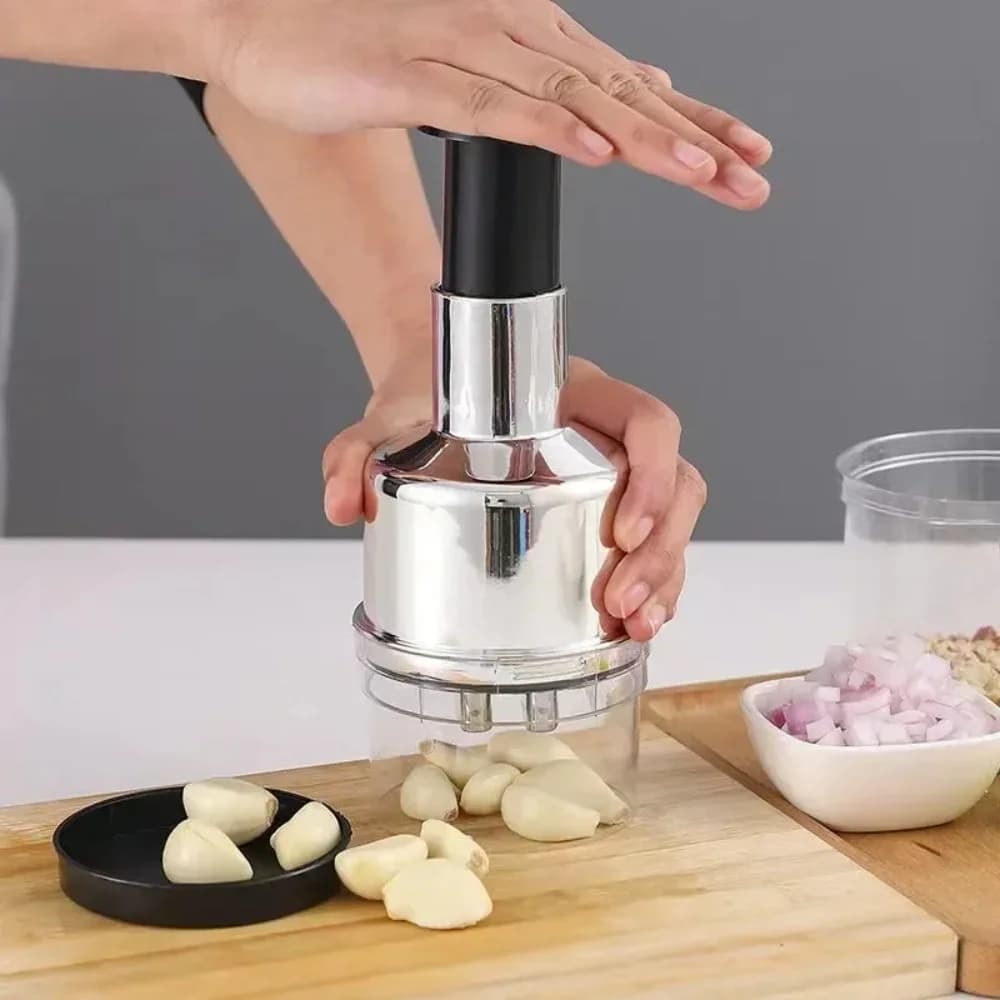 Trial Stainless Steel Manual for Kitchen: Cut Garlic, Meat, Vegetables, Cipolli and peel Fruit
