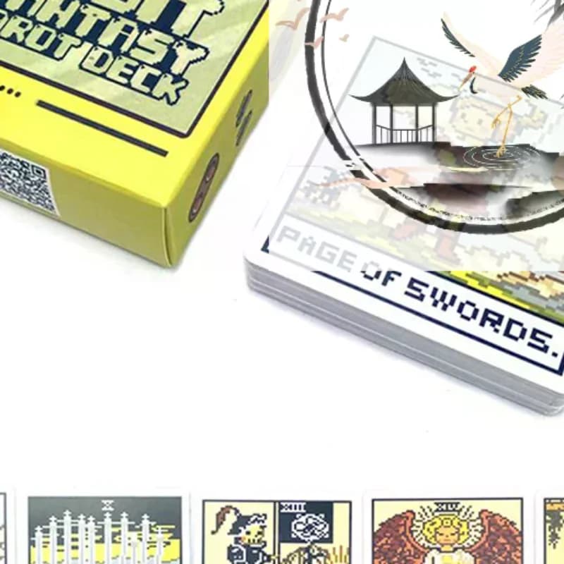 1 scatola 8 bit Fantasy Tarocchi Mazzo di carte Profezia Divinazione Famiglia Party Board Fortune Telling Gioco Principianti Tarocchi Carte Gioco da tavolo