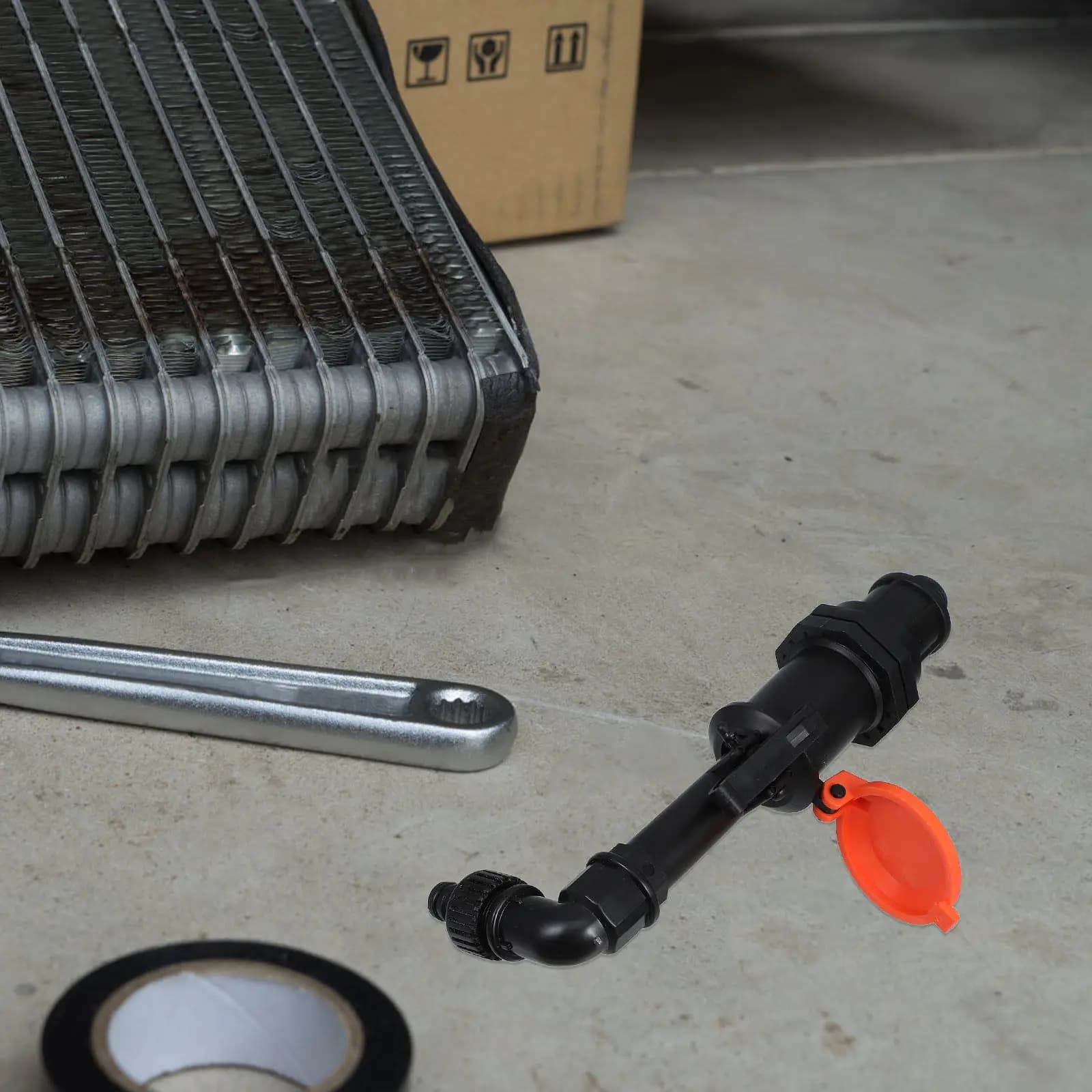 DN20 3/4 Plastic Slitting Valve with Anti-theft Key for Garden Irrigation and Rubber Connector for Flexible Pipe