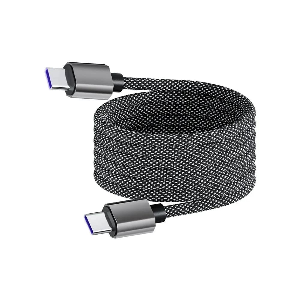 Cavo di ricarica magnetico rapido da 66W USB C per telefono, cavo dati per iPhone Samsung Xiaomi Huawei, da Tipo C a Tipo C, cavo di ricarica rapida.