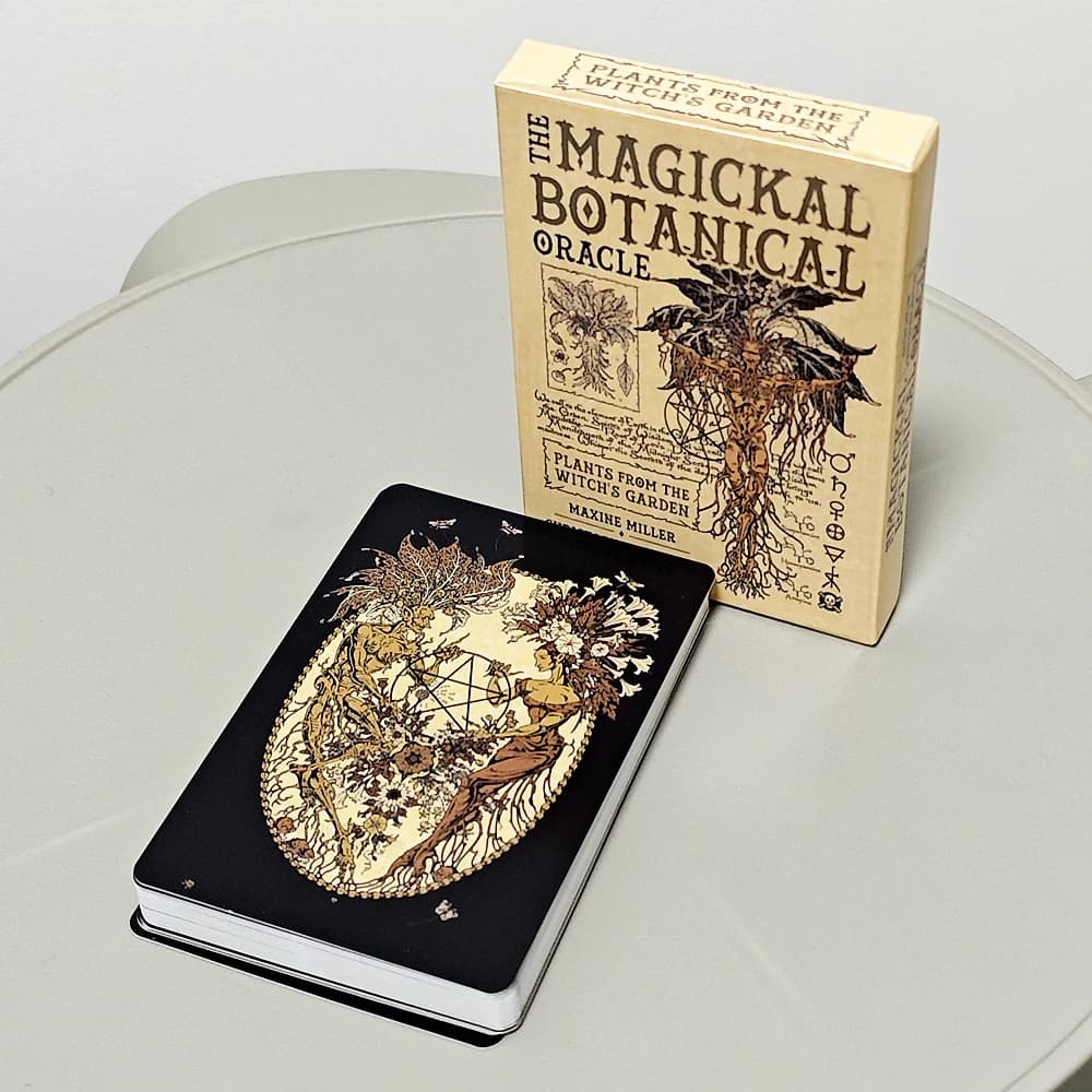 10 * 6,5 cm 33 pezzi di piante di oracolo botanico magico delle carte da giardino della strega