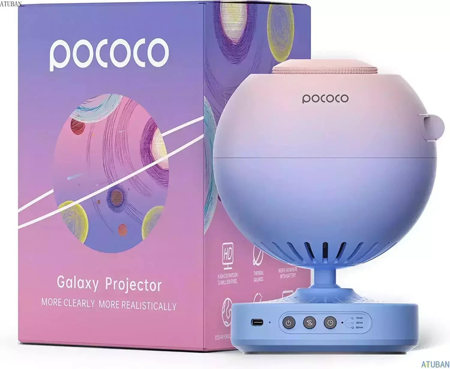 Proiettore di Stelle POCO Planetarium: Proiettore di Galassie Ultra Nitido per Camera da Letto, Idee Regalo per Compleanno, Anniversario, San Valentino per Lei