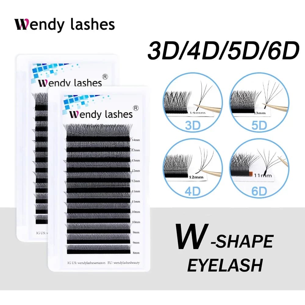 Wendy Lashes W Form Supply Cilios 3D/4D/5D/6D Fake Eyelash Make-up High Quality Natural Eyelash Extension