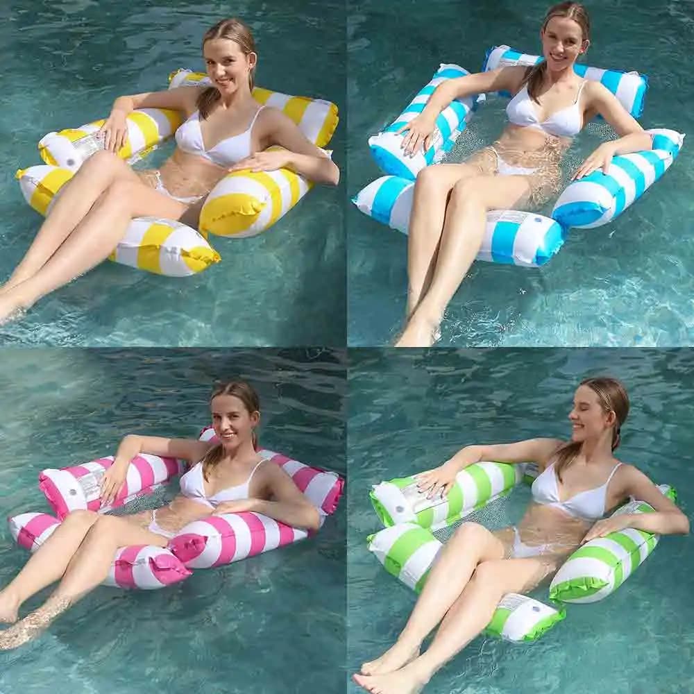 1 Piece New Mats Inflatable Floating Water Mat, Floating hammock, Swimming ring, Swimming ring, Swimming party Toy