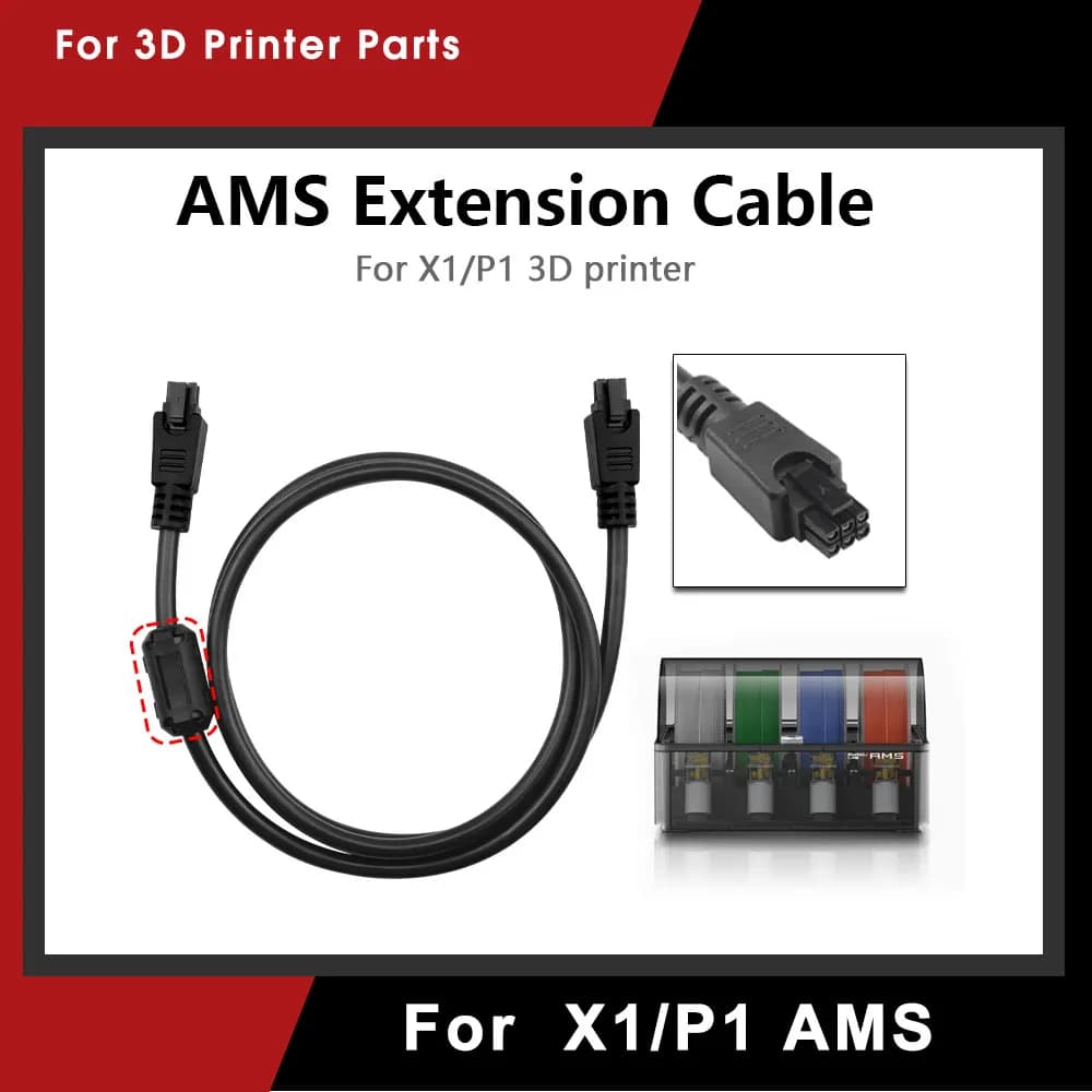 1M/2 Metri X1/P1/H2D Serie 6pin Cavo Dati AMS HUB Connessione AMS Per Bambulance lab X1C P1S P1P H2D 3D Parti Della Stampante