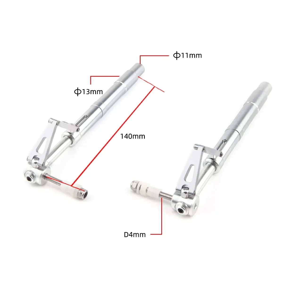 Carrello di atterraggio antivibrante XAERO D11mm L140mm Carrello ammortizzante per modelli di droni di aeroplani RC