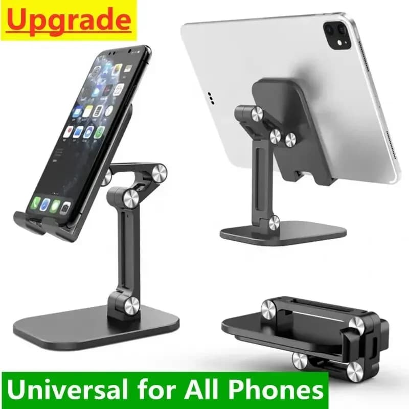 Staffa di supporto per telefono cellulare da scrivania per iPhone iPad Tablet Supporto per smartphone live regolabile da tavolo pigro pieghevole flessibile