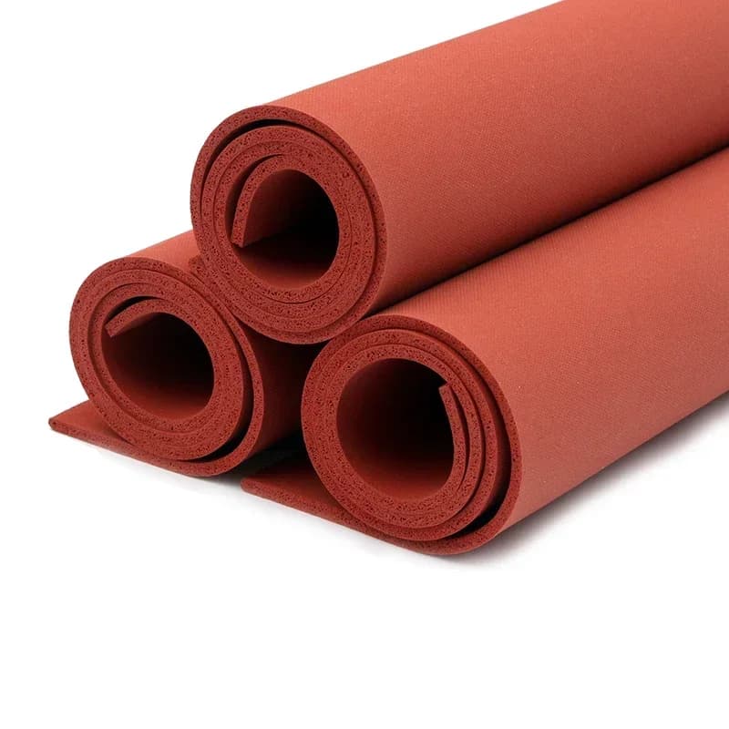 Spessore 1-8mm Schiuma di Silicone Spugna Piastra Foglio Bordo 200X200/300X300/500x500mm Isolamento termico Coperta Striscia Quadrata Rossa