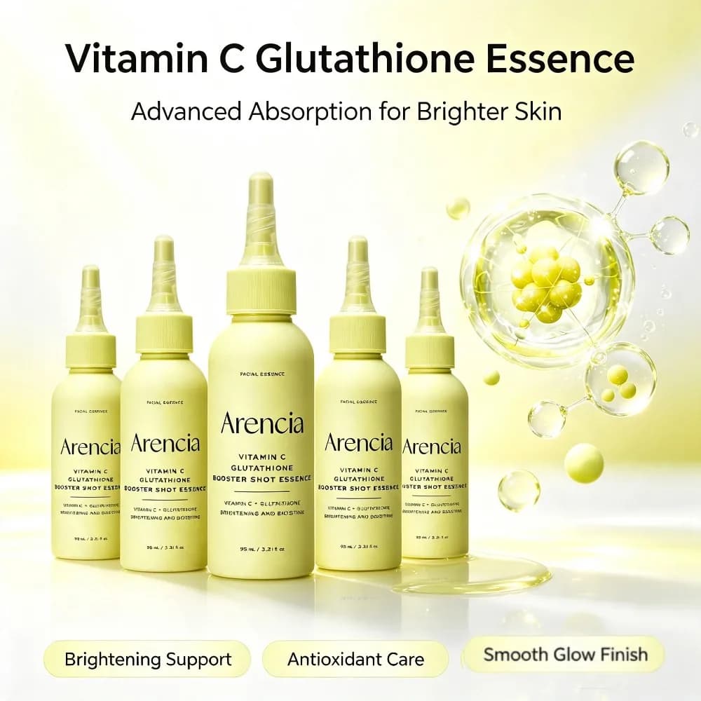 Arencia Glutathione Hydrating Serum 95ml Vitamin C Niacinamide Refreshing Skin Care Fade Dark Spots Shrinks Pores Essence