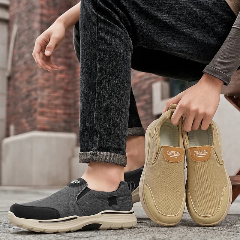 Sneakers basse in tela da uomo: un paio di scarpe versatili per la corsa quotidiana da uomo