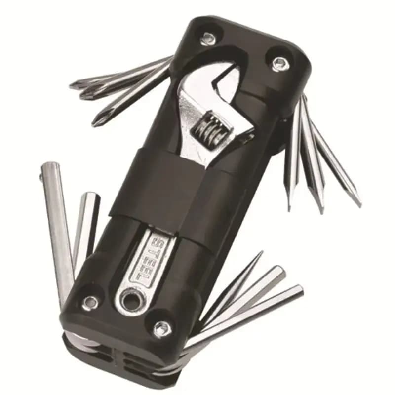 Strumenti multifunzione per moto Set di strumenti per riparazione pneumatici multi-strumento con catena per cacciavite Kit di riparazione per moto per ciclismo su strada MTB