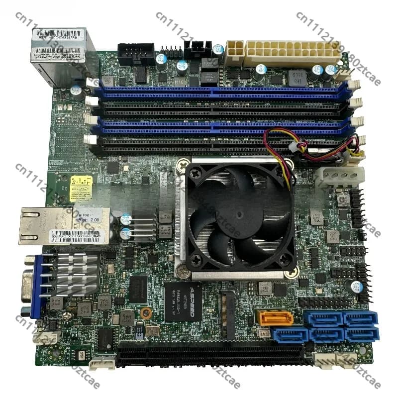 Scheda Madre Integrata per Server, Processore D-1521, Doppia Porta Ethernet 10G, Scheda ad Alta Densità per Sistema di Archiviazione NAS