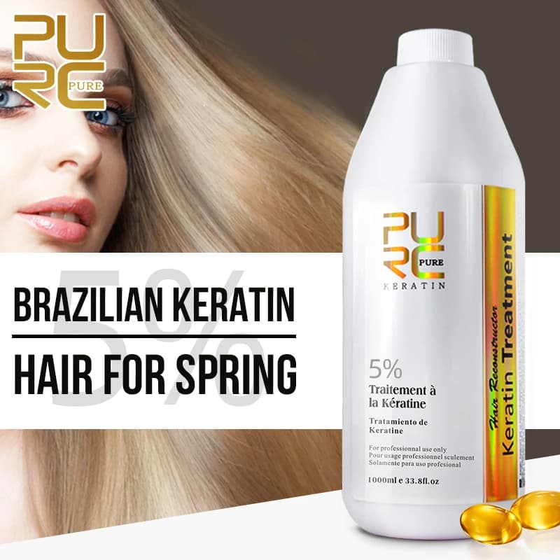 PURC Brazilian hair treatment for keratin Formalin Levigante Straightening softening Nutrient Hair care Professional products for salons