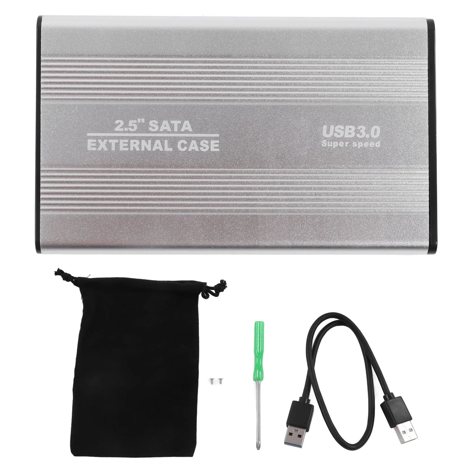 Box Esterno per Disco Rigido 2.5 pollici 4TB con Indicatore LED, Scocca in Alluminio, Hot-Swap, Porta USB 3.0 da 5Gbps (Disco Rigido Non Incluso)