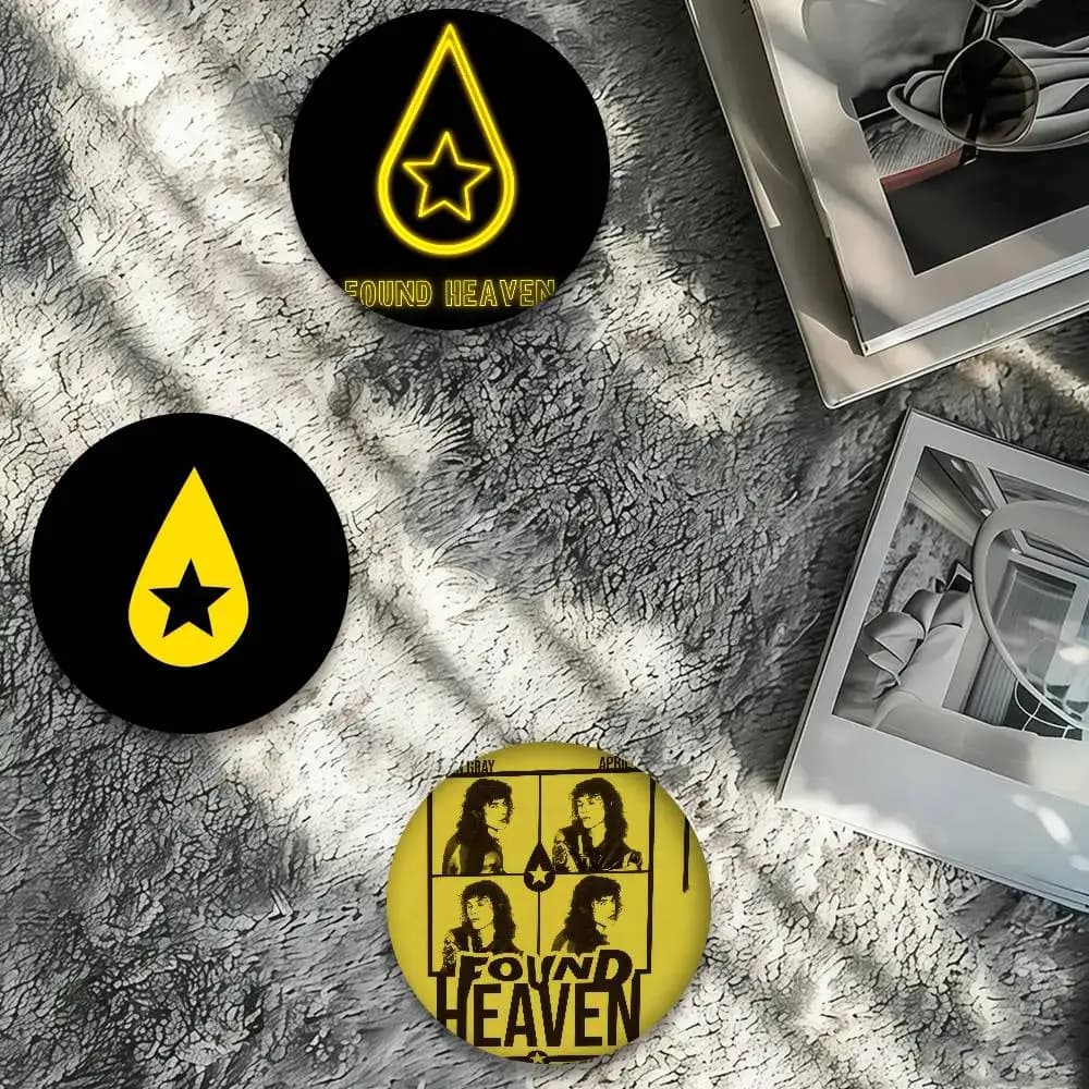 Spille fotografiche anime Conans Grays Found Heaven, distintivi rotondi creativi, regali, spille