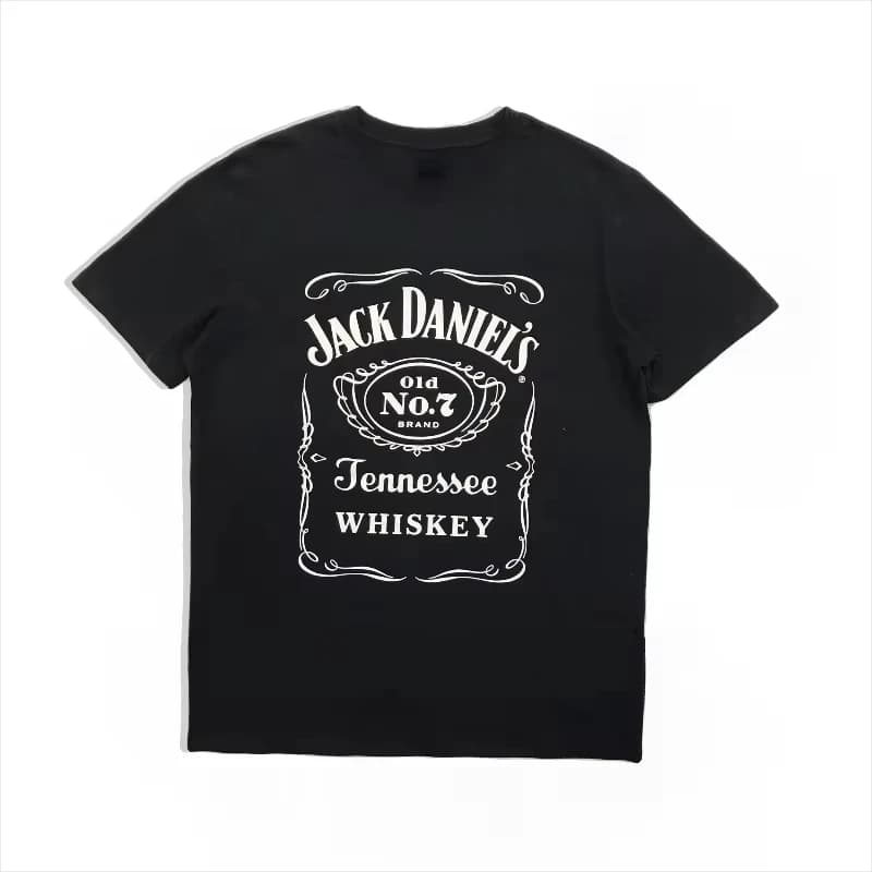 2026 Men's Short Sleeve T-shirt Wine Culture Print Retro Trend Leisure Street High Quality Fashion Selling Popular Kids