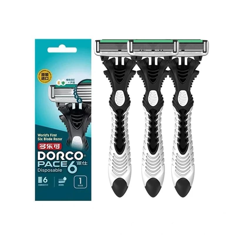 4 pcs professional quality shaving machine safety razor blades 6 layers shaving machine manual facial care facial hair removal