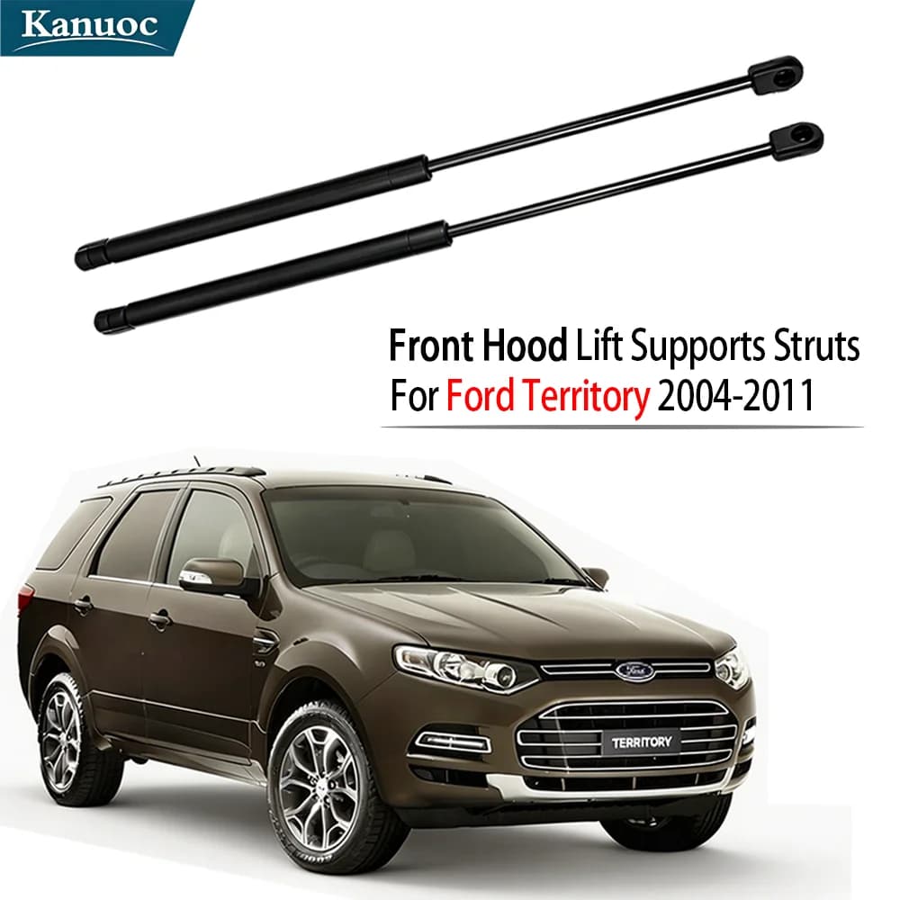 2Pcs Front Hood Lift Supports Struts Shocks for Ford Territory SX SY 2004-2005-2006-2011 Car Bonnet Gas Spring Damper Replace