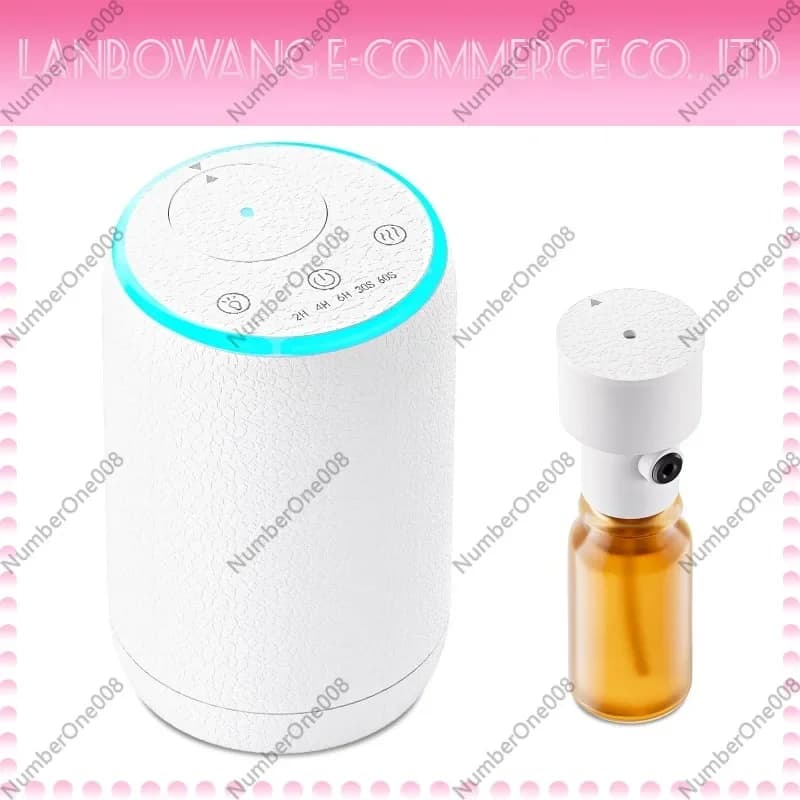 Diffusore di Aromi a Nebbia Fredda, Nebulizzatore Silenzioso di Oli Essenziali, Deodorante USB per Auto e Casa, Macchina per Fragranze Bianca