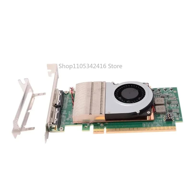 Scheda Retimer PCIe 5.0 MCIO 16X 8X, Adattatore Esterno per Scheda Grafica GPU, SSD, Disco Rigido, Espansione PCIe 5.0