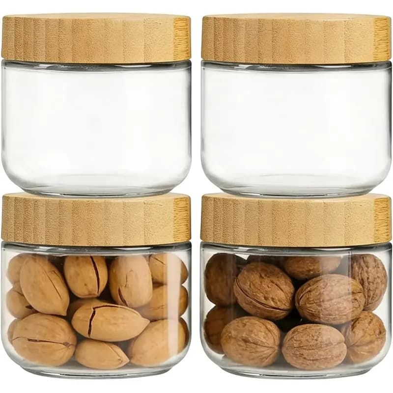 Barattoli TFTP per la preparazione dei pasti, contenitori a bocca larga per yogurt, farina d'avena, snack, zucchero, contenitore per la dispensa della cucina