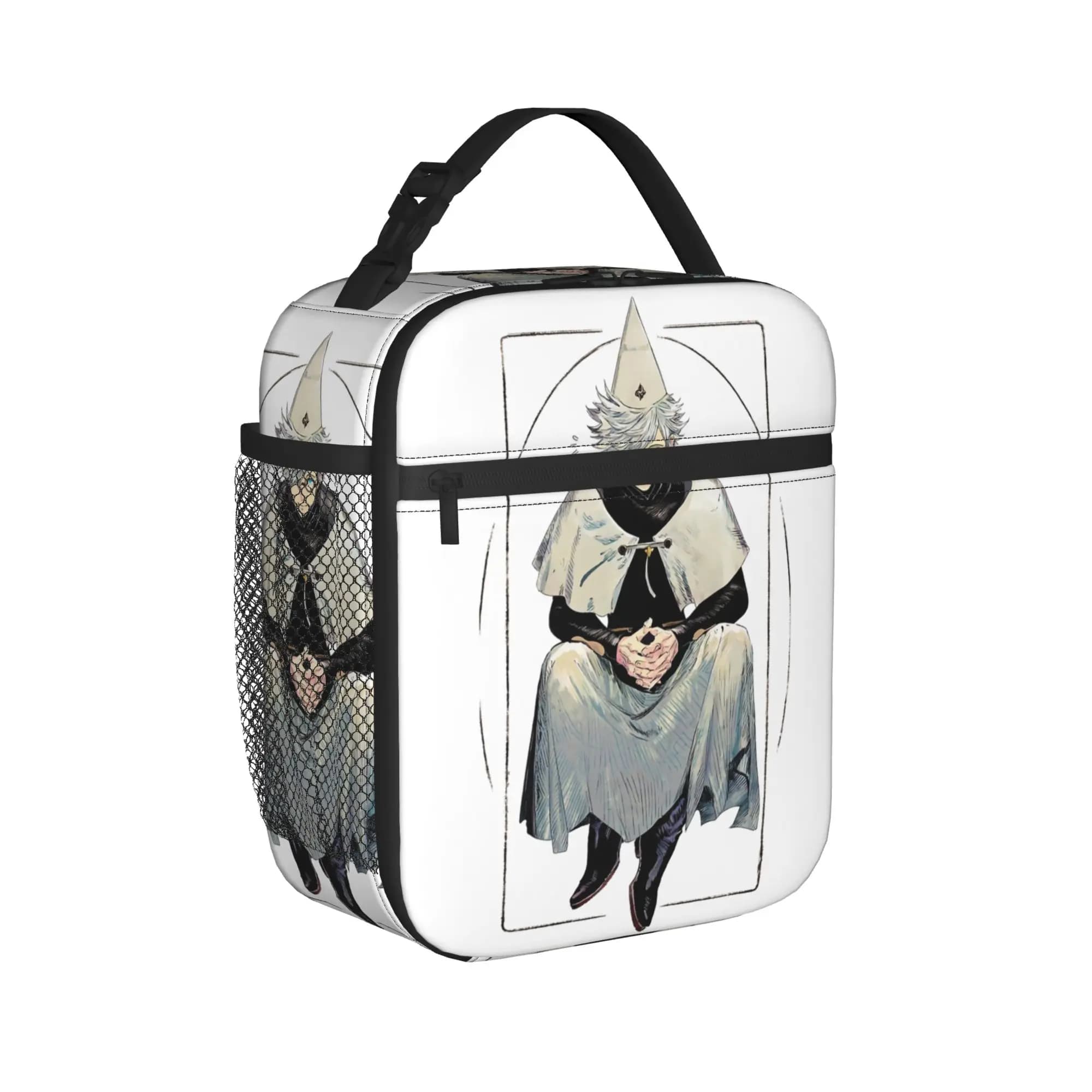 Qifrey Witch Hat Atelier Anime Thermal Insulated Lunch Bags for School Portable Food Container Bags Cooler Thermal Food Box