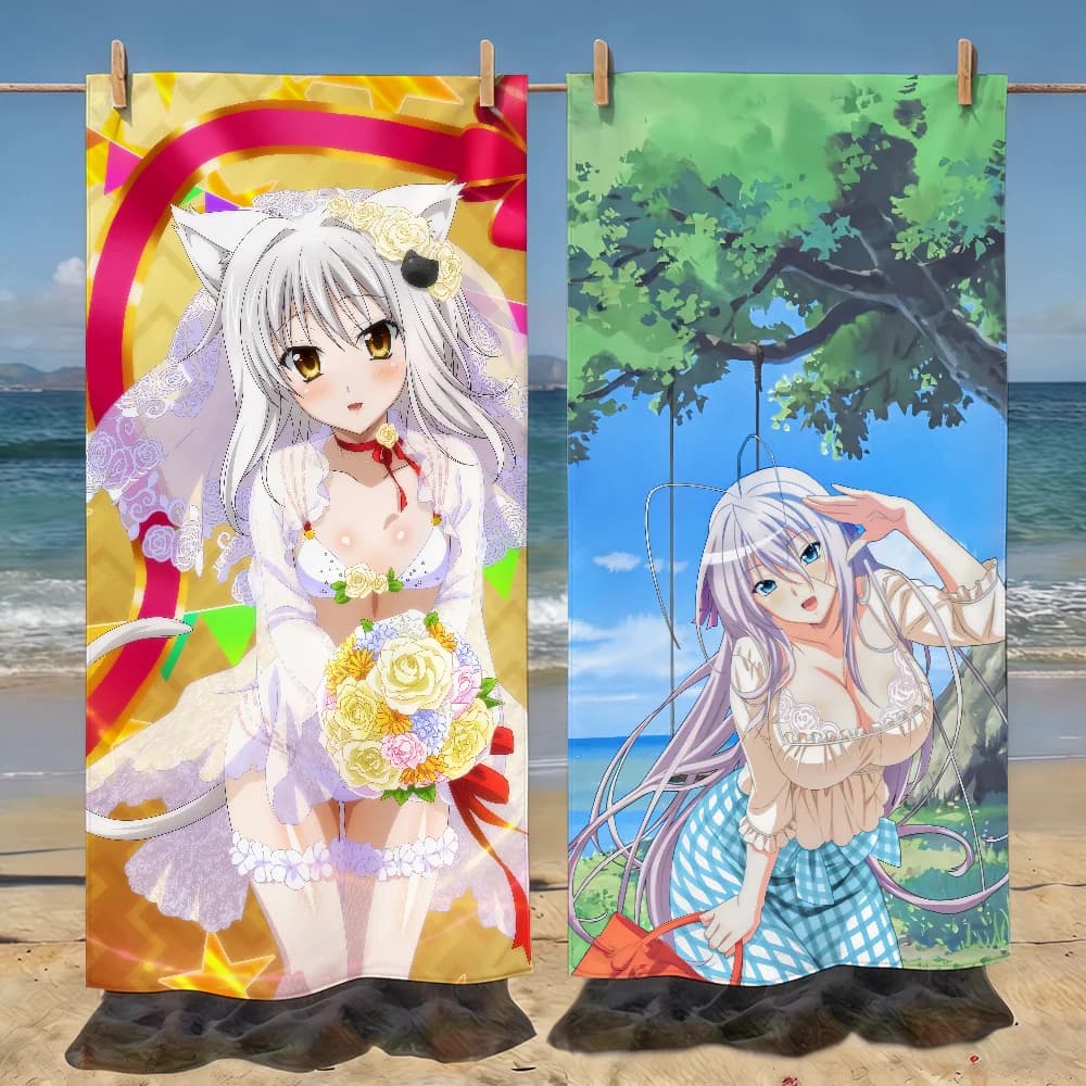 Anime H-Highs S-Schools DxD Towel Soft Pool Gift For Travel Gym Shower Camping Quick Dry Sports Beach Towels