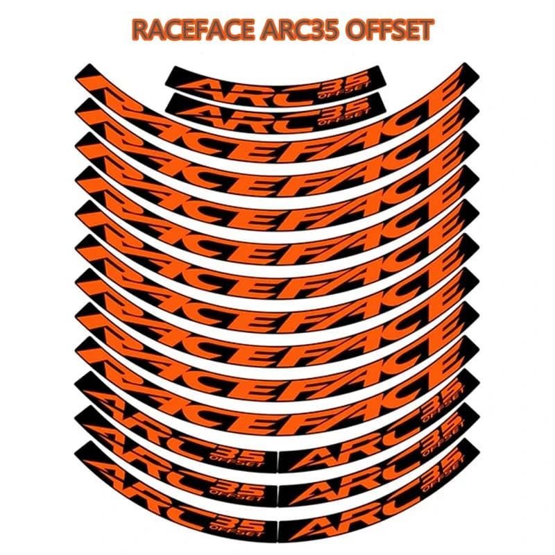 RACEFACE ARC35 Adesivi per cerchioni MTB set di ruote per bici decalcomania per cerchioni accessori per biciclette