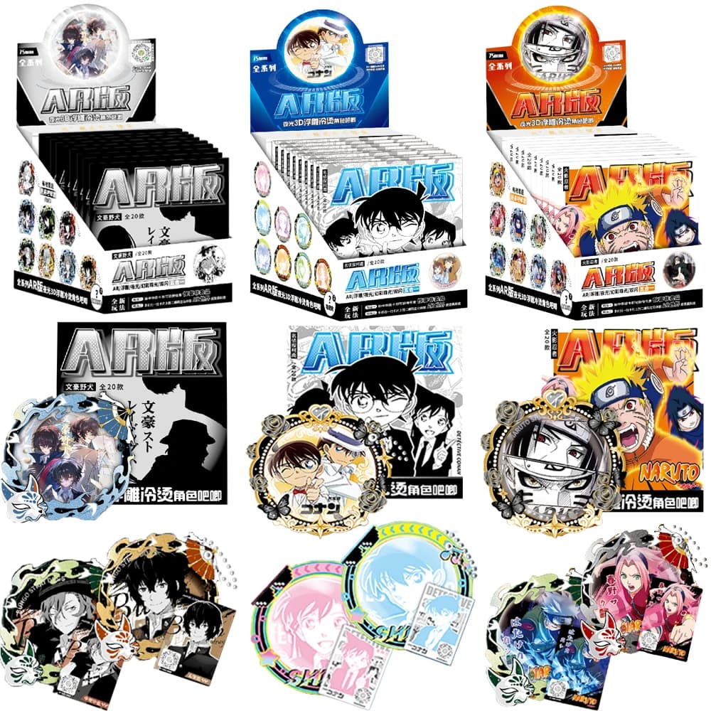 Classica figura anime popolare spilla rotonda nottilucenti rilievo 3D arte visiva design collare borsa distintivo accessori regali per i fan