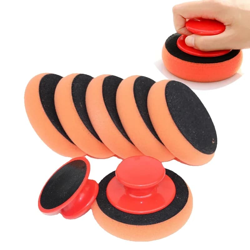 Maniglia per ceratura per auto Strumento per lucidatura Spugna per autolavaggio Prodotti per la cura della bellezza dell'auto Spugna per ceretta Accessori per la pulizia dell'auto per auto