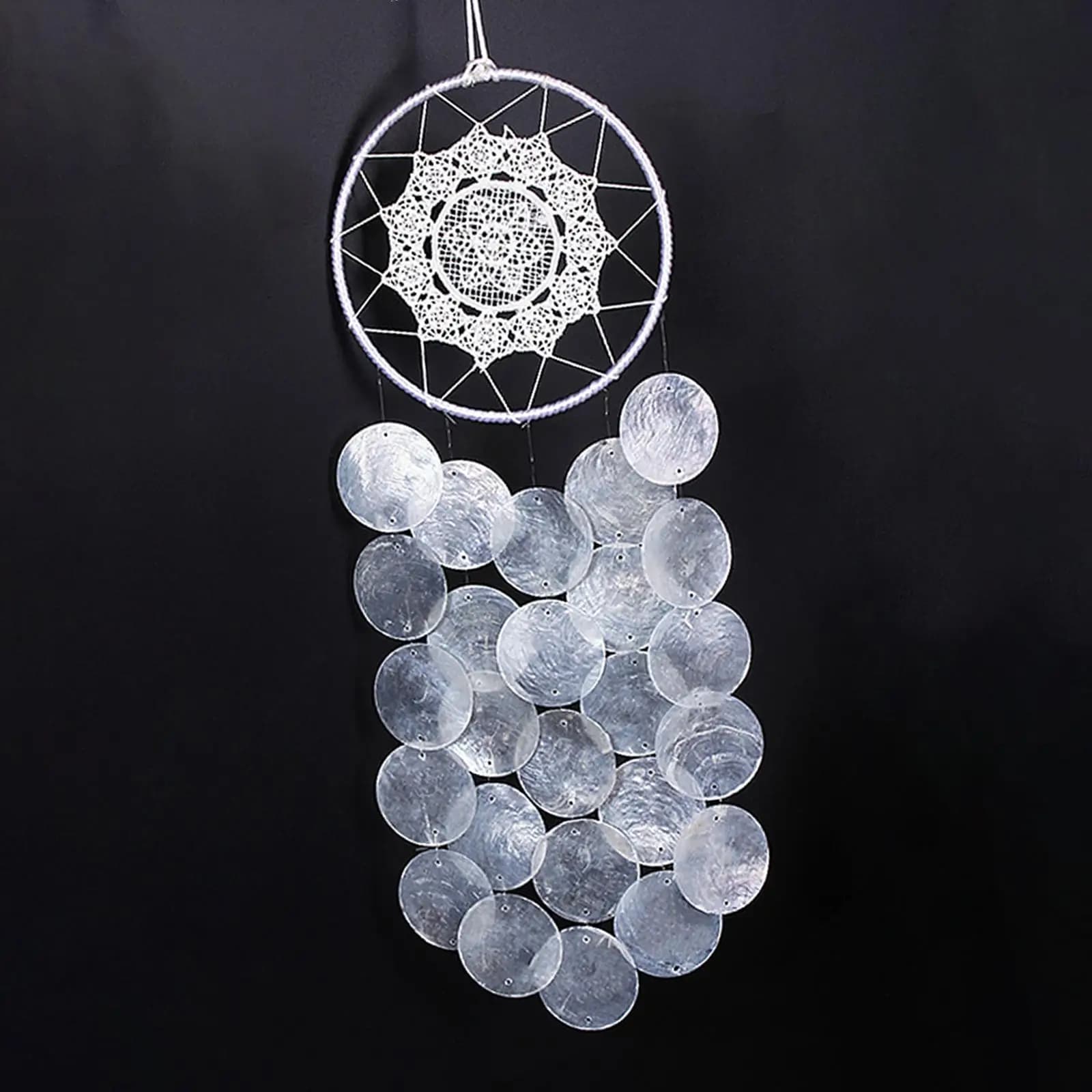 Exquisite Shell Wind Chimes Large Pendant Hanging Windchimes for Party Home Wall Indoor Yard Decoration