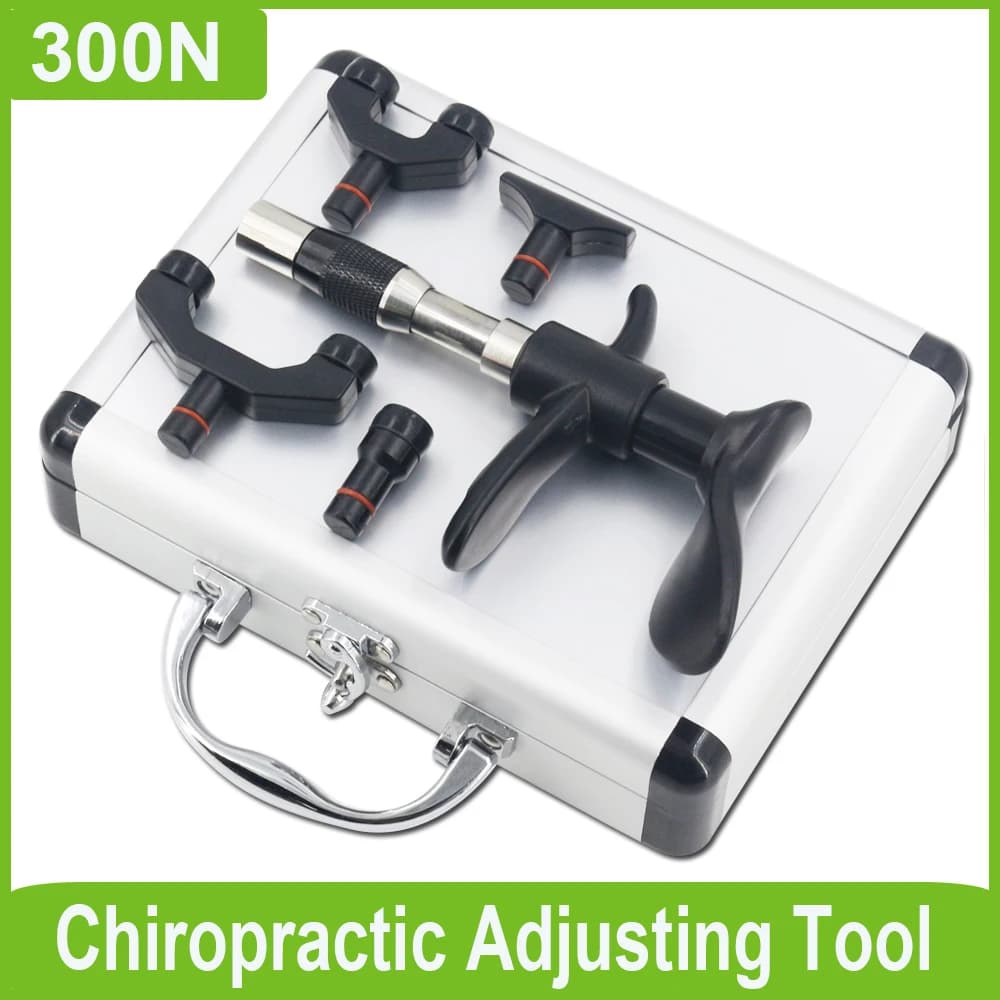 Manual Tools for Chiropractics, Vertebral Column Correction Gun, 10 Massage Levels, Relaxation and Relief from Pain, Portable Body Massage
