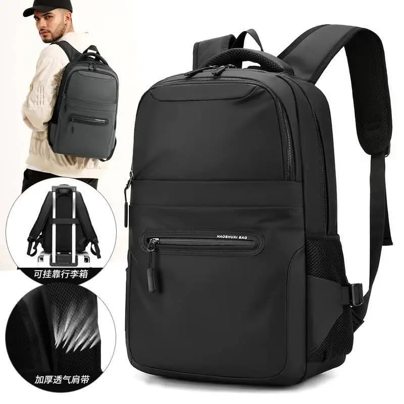 Durable Large Capacity Men's Computer Backpack Large Capacity Waterproof Travel Bag Functional School Backpack Commute Outdoor