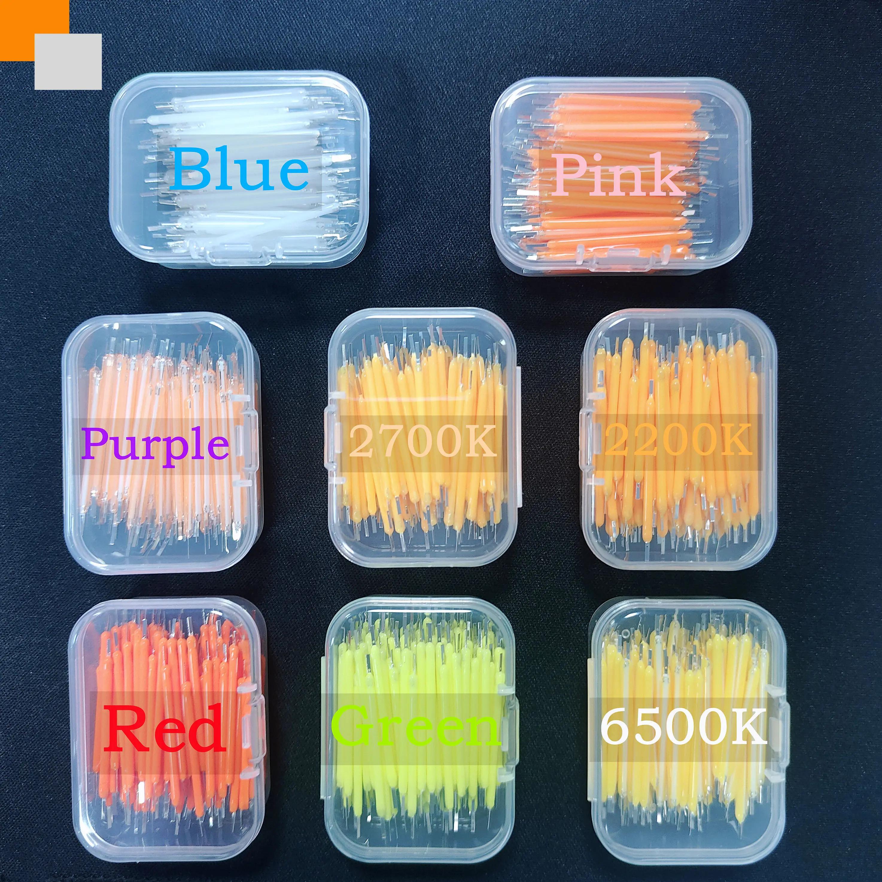 5~100 PZ For Box 3 V 38mm LED Multicolored Filament COB Edison Lampadina Diode Light Incandescent Light Accessories Christmas Lighting