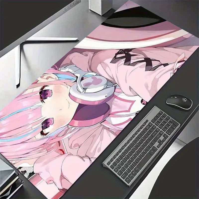 Tappetino per mouse da gioco esteso, in tessuto di precisione, con base in gomma stabile per lavoro, studio, postazione computer, controllo fluido per uso quotidiano