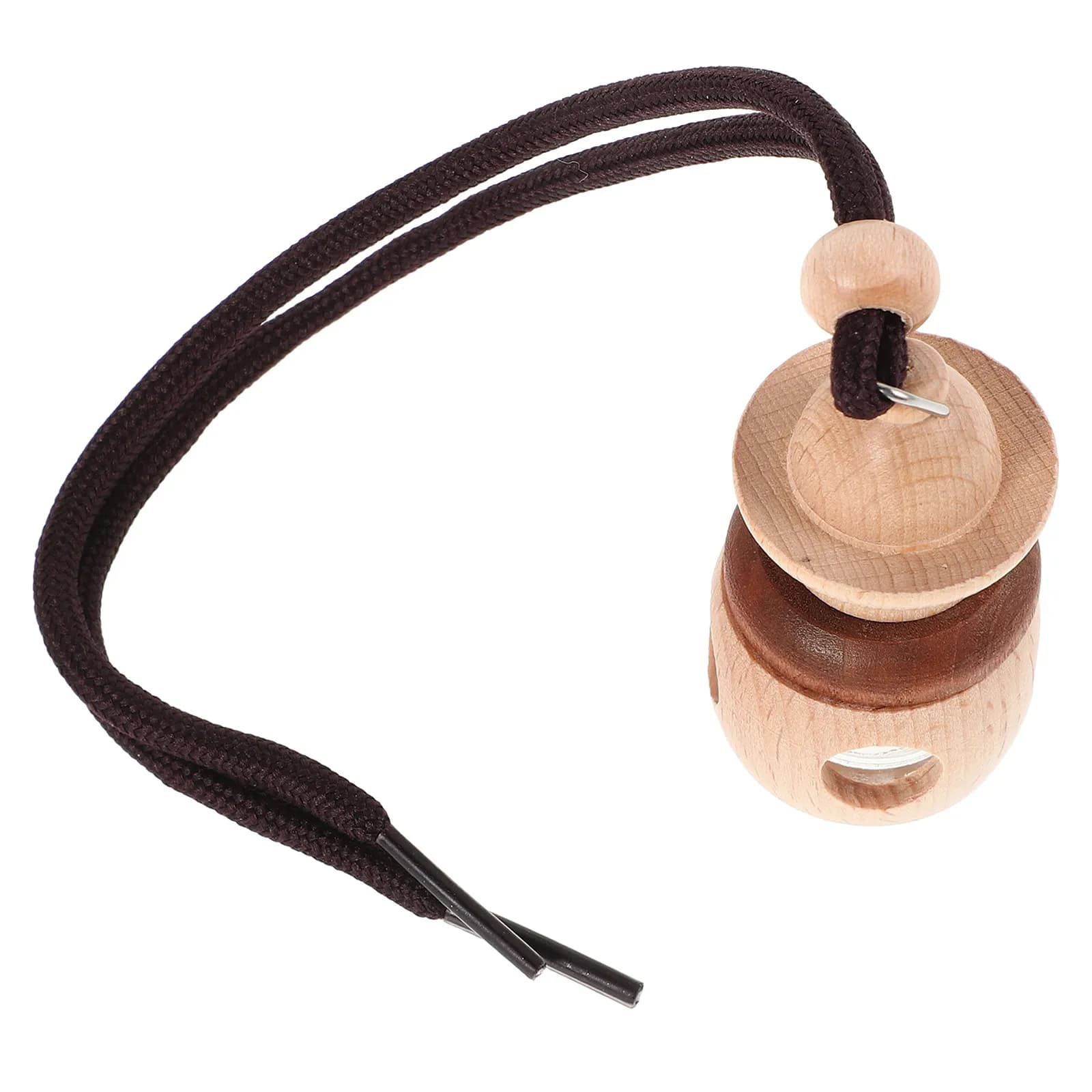 Essential Oil Car Diffuser Wooden Pendant Refillable Hanging Air Freshener Creative Automotive Rearview Mirror Decoration