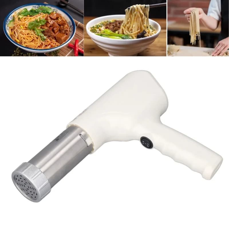 Electric Pasta Makers Automatic Rechargeable Portable Handheld Noodles Press Machine With 5pcs Noodle Molds For Kitchen
