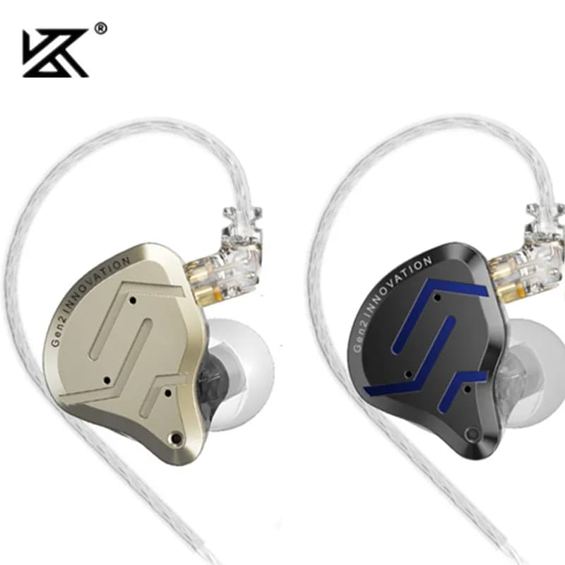 KZ ZSN Pro 2 Hybrid Drive 1BA + 1DD In Ear Metal earphones HIFI Bass Headphones Monitor Sports Headphones with noise cancellation