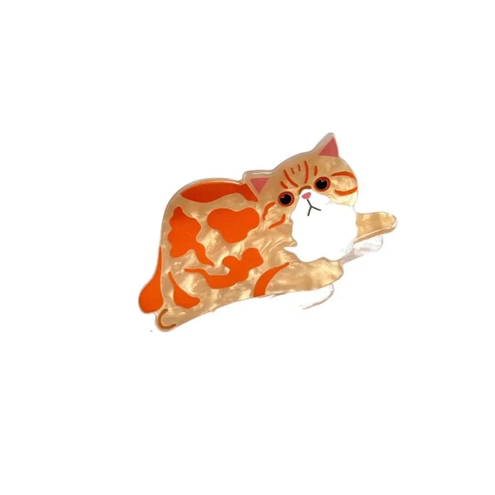 Fermaglio per capelli personalizzato a forma di cucciolo, animale, cane, gatto, cartone animato, per donna e ragazza