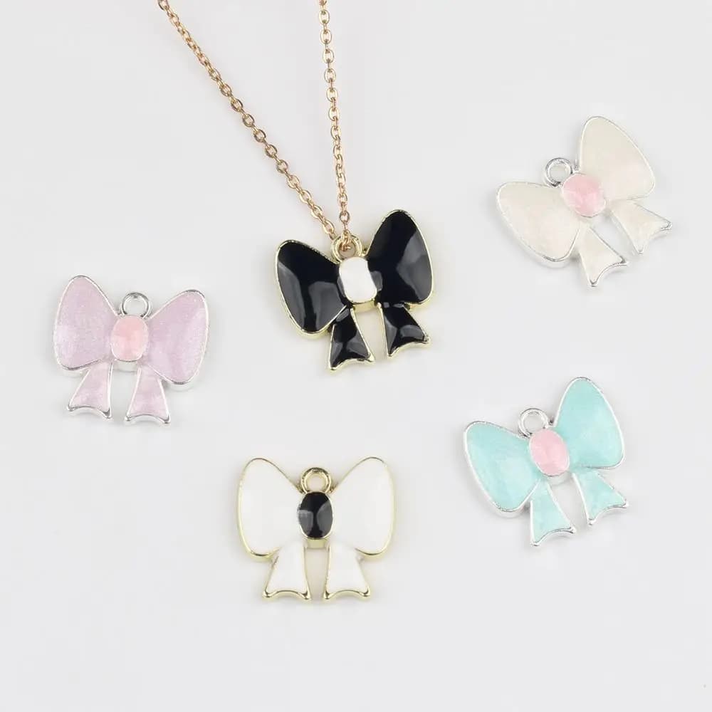10 pcs/Lot Pendants made of enamelled zinc alloy 13*14MM for DIY, necklace accessories, bracelets and earrings