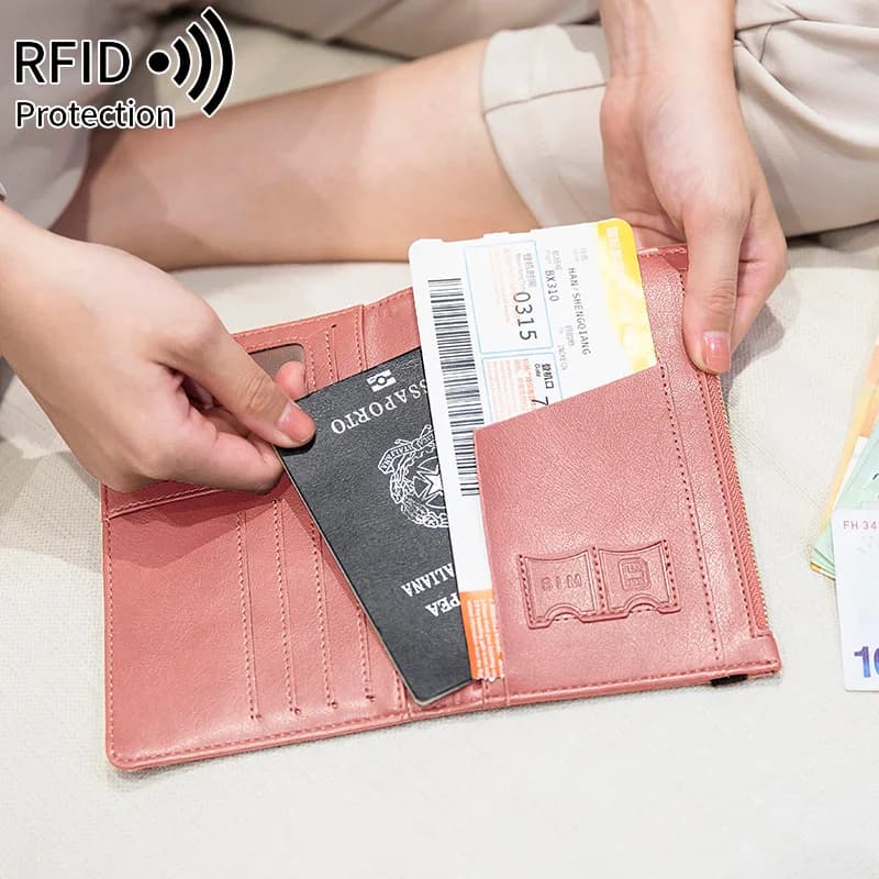 Travel Wallet Multifunctional Passport Holder Id Card Holder