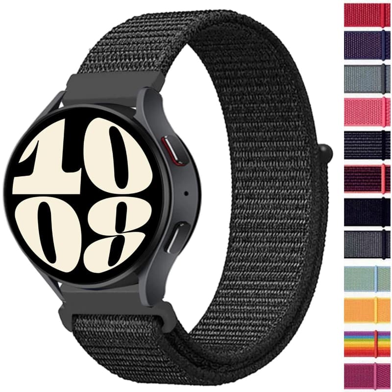 Cinturino in Nylon da 20mm 22mm per Samsung Galaxy Watch 6 5 4 3 40mm 44mm 5 Pro Huawei Watch GT3-2 Pro Sports Loop Correa Amazfit GTS/GTR