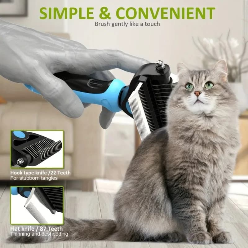 1pcs Pet Grooming Comb For Cats Dogs Knot Remover Hair Brush Deshedding Comb Pet Daily Grooming Supplies
