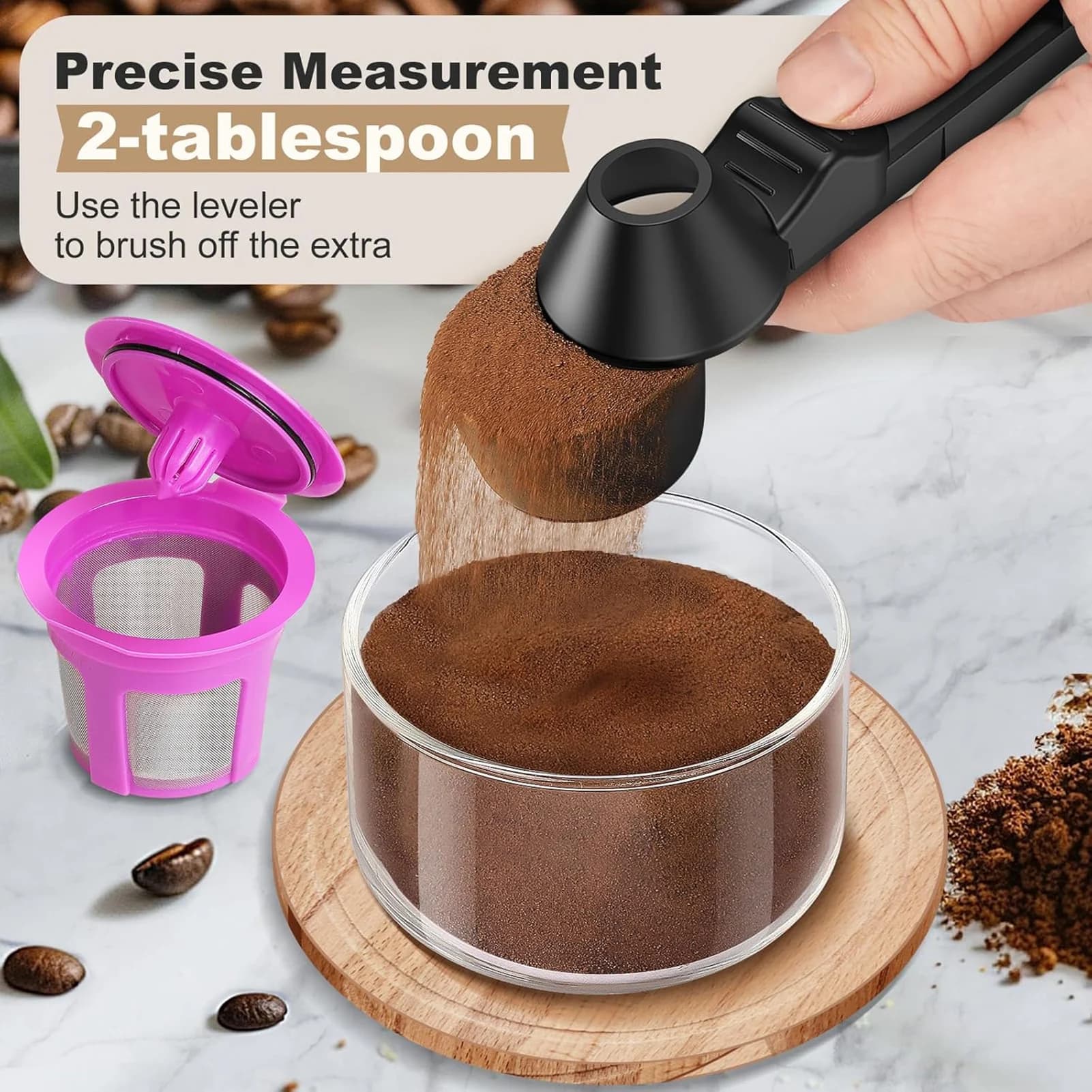 Protein Dust Dosing Spoiling Design Plastic Skull With Large Handle For Dessert Cafeteria