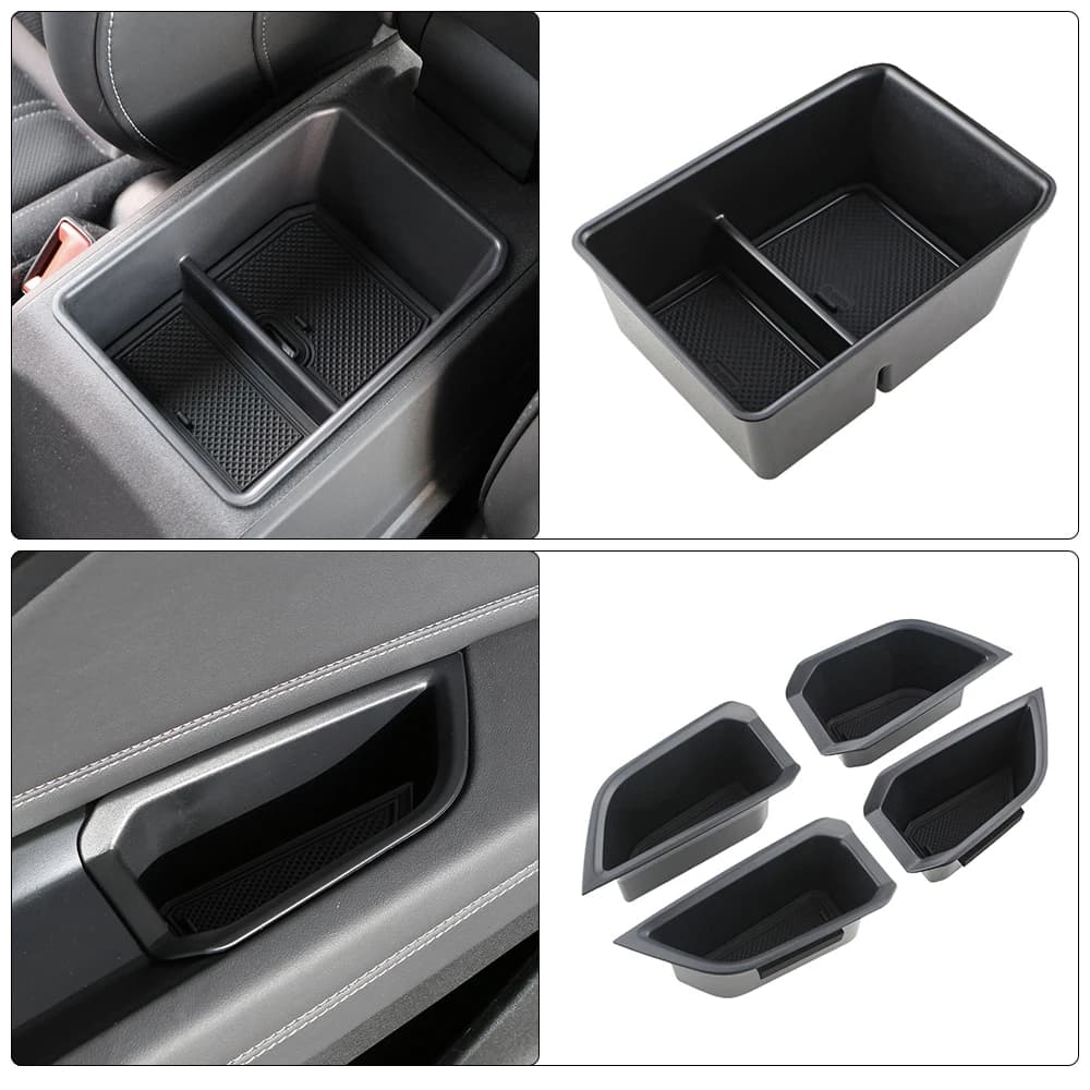 Car central console box for Audi Q4 E-Tron 2021-2025, interior organizer for door compartment, accessories