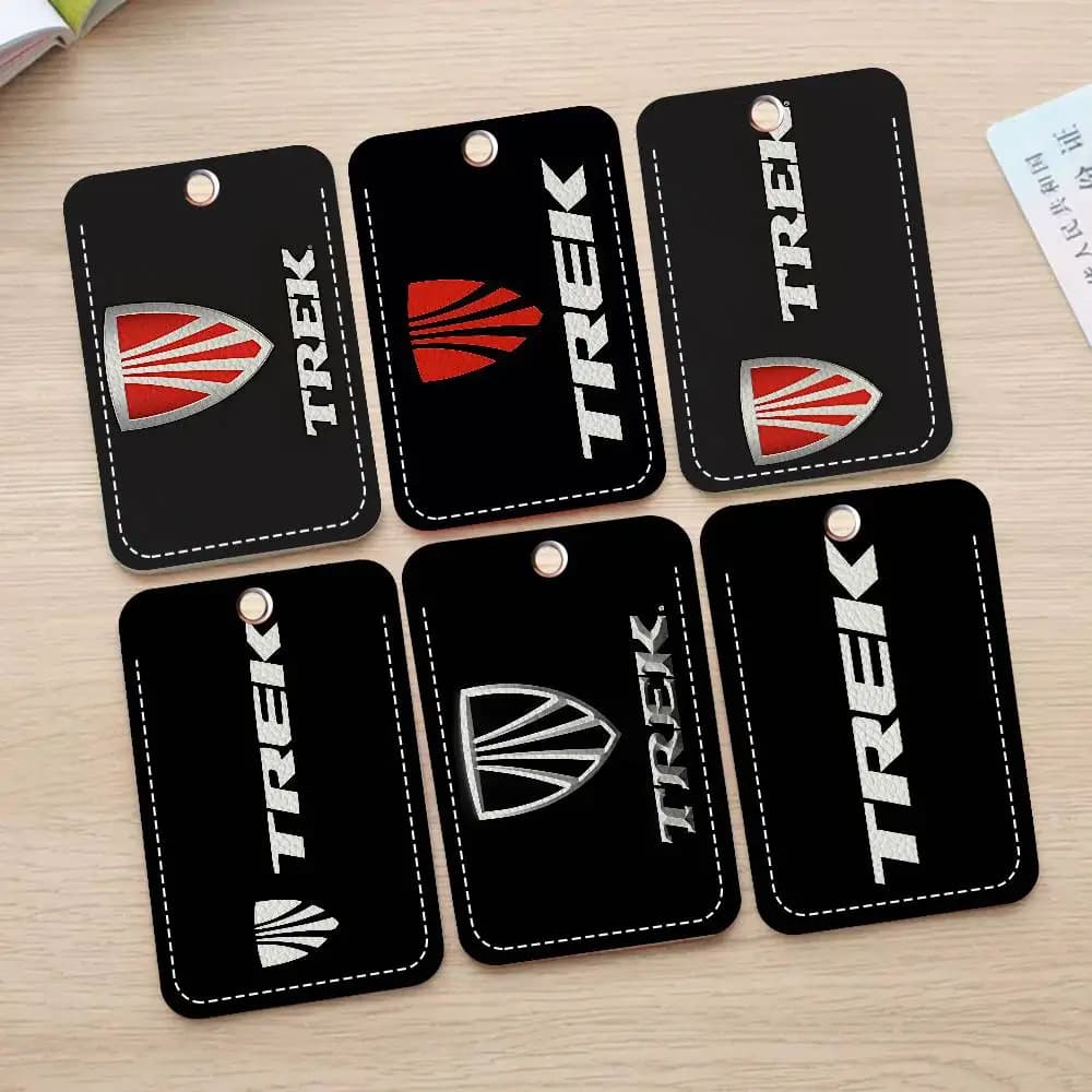 T-Trek Rectangular Badge Door with Keyring, Access Towel Case, Leather Keyring Ring