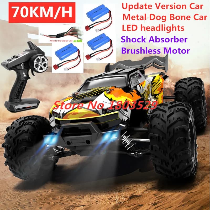 Professional 1:16 Off-Road 70Km/h Brushless RC Racing Drift Car 2.4GHz Rc Car All-Terrain Update Version Car Vehical Toys Adults